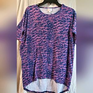 Lularoe sz XXS Irma oversized style shirt NWOT